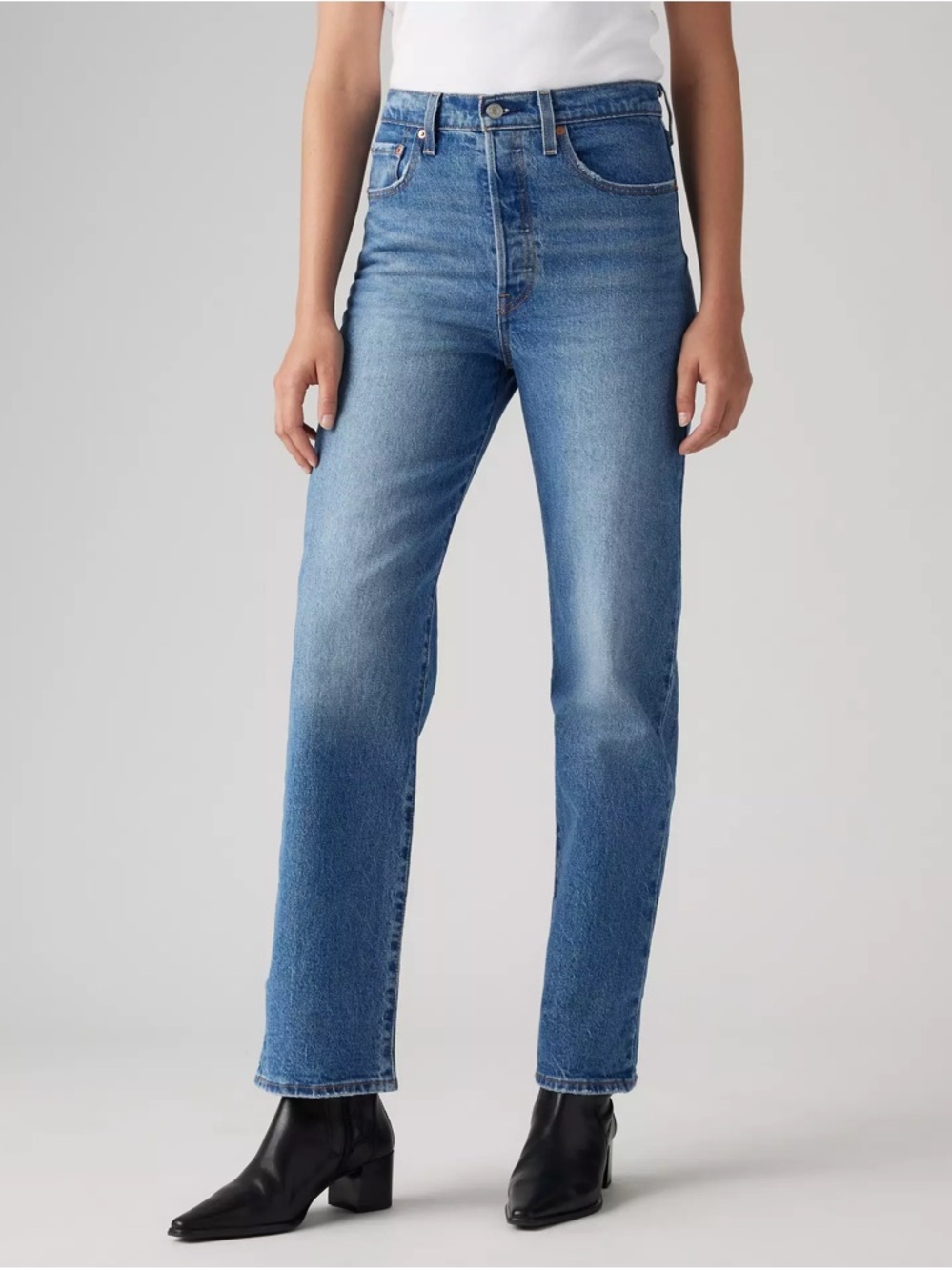 Levis ribcage straight ankle